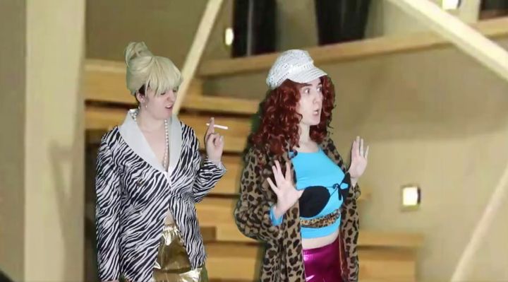 The impressionist also took of AbFab's Patsy and Eddy