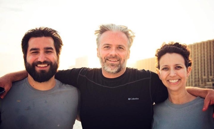 From left, Dane Faucheux, Matt Teague and Nicole Teague, the real-life inspirations behind "Our Friend."