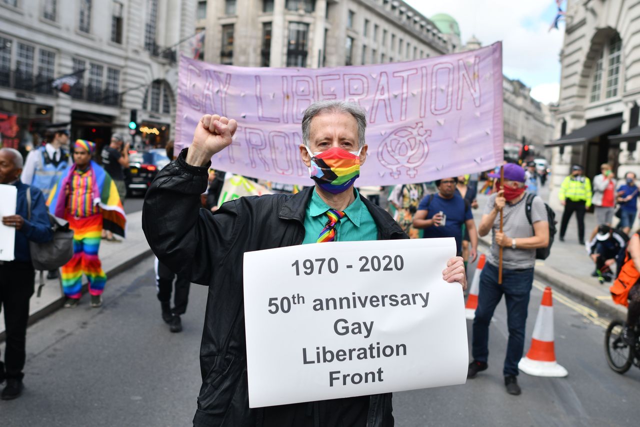 British gay rights activist Peter Tatchell