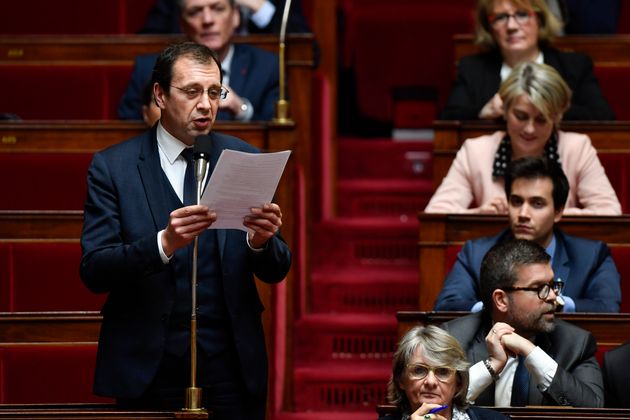 Le député François Jolivet (LREM) à l'Assemblée nationale, le 4 avril
