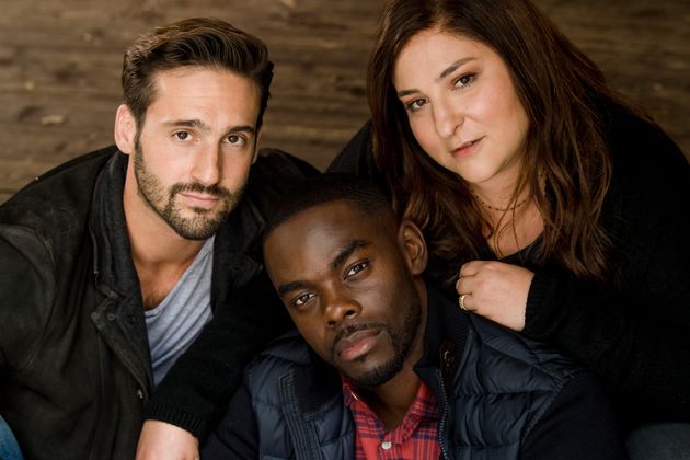 Guillaume Labbé (Michaël), Narcisse Mame (Mathis) et Marilou Berry (Maud) dans l'adaptation française de 