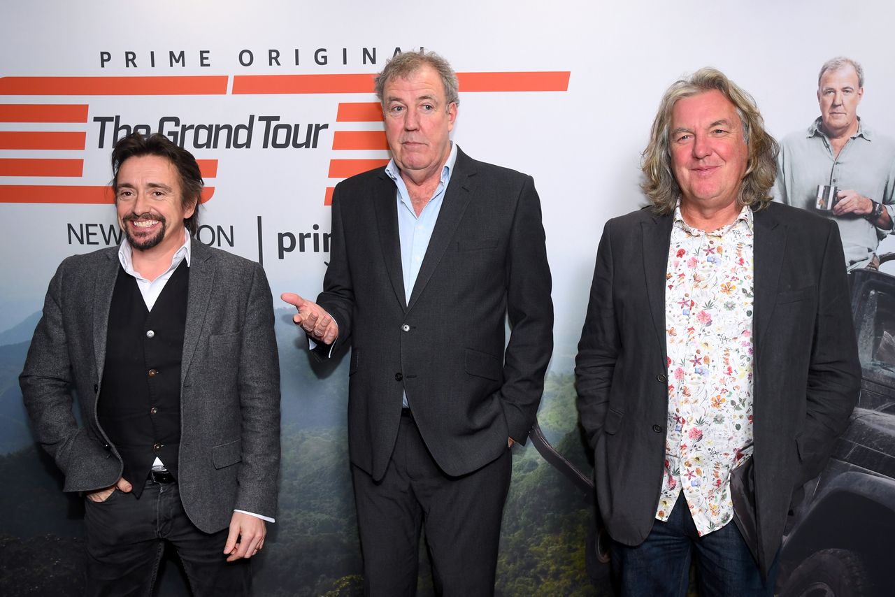 Richard Hammond with his Grand Tour co-hosts Jeremy Clarkson and James May 