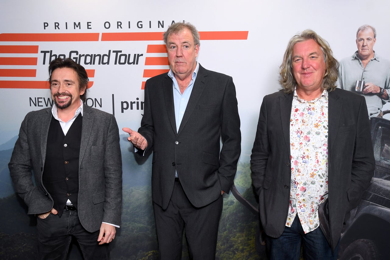 Richard Hammond with his Grand Tour co-hosts Jeremy Clarkson and James May 