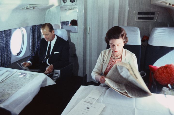 Prince Philip and Queen Elizabeth in "Royal Family." Filmmakers shot more than 40 hours of film in Sandringham, Balmoral, Buckingham Palace, Windsor and Holyrood, as well as on the Royal Yacht, the Royal Train and aircraft of the Queens Flight.
