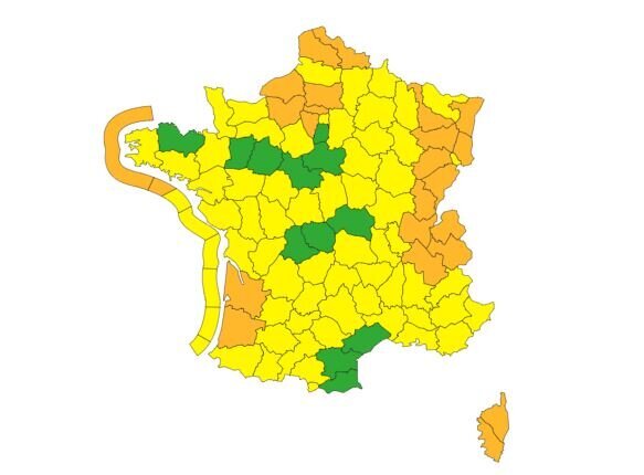 Avalanches, crues: Météo France place 24 départements en vigilance orange