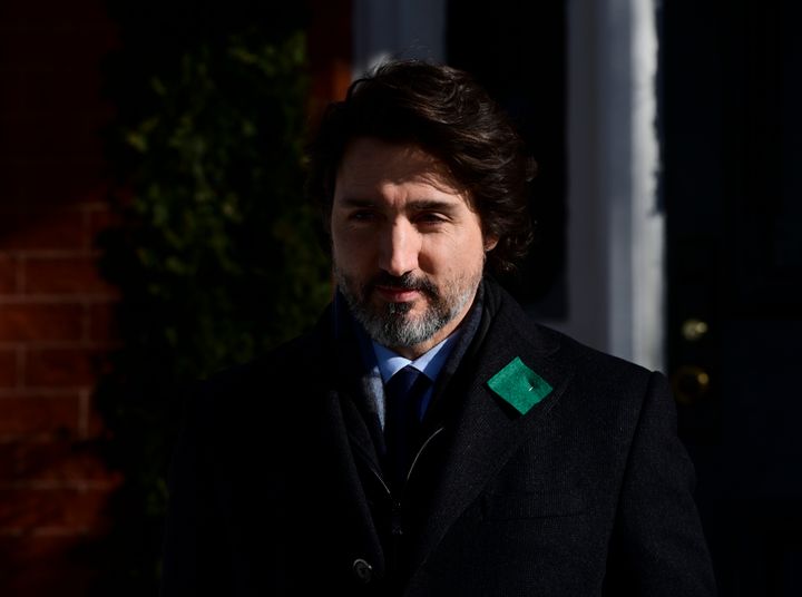 Prime Minister Justin Trudeau holds a press conference at Rideau Cottage in Ottawa on Jan. 29, 2021., to provide an update on the COVID-19 pandemic. 