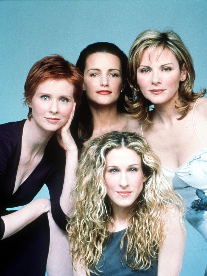 The cast of Sex And The City pictured back in 1999
