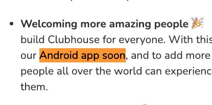 「Android版アプリに開発にも速やかに取り組む」そうです。（一部文言をハイライトしています）