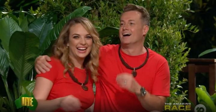 'I'm A Celebrity... Get Me Out Of Here!' grand finalists Abbie Chatfield and Grant Denyer 