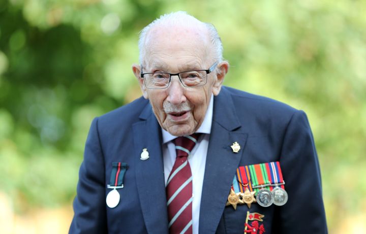 Captain Sir Tom Moore pictured last year.
