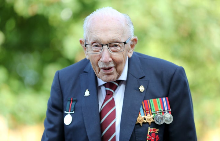 Captain Sir Tom Moore pictured last year.