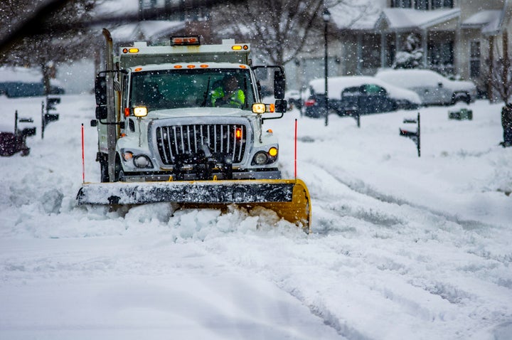 The storm is expected to slowly move into northern New England Tuesday night.