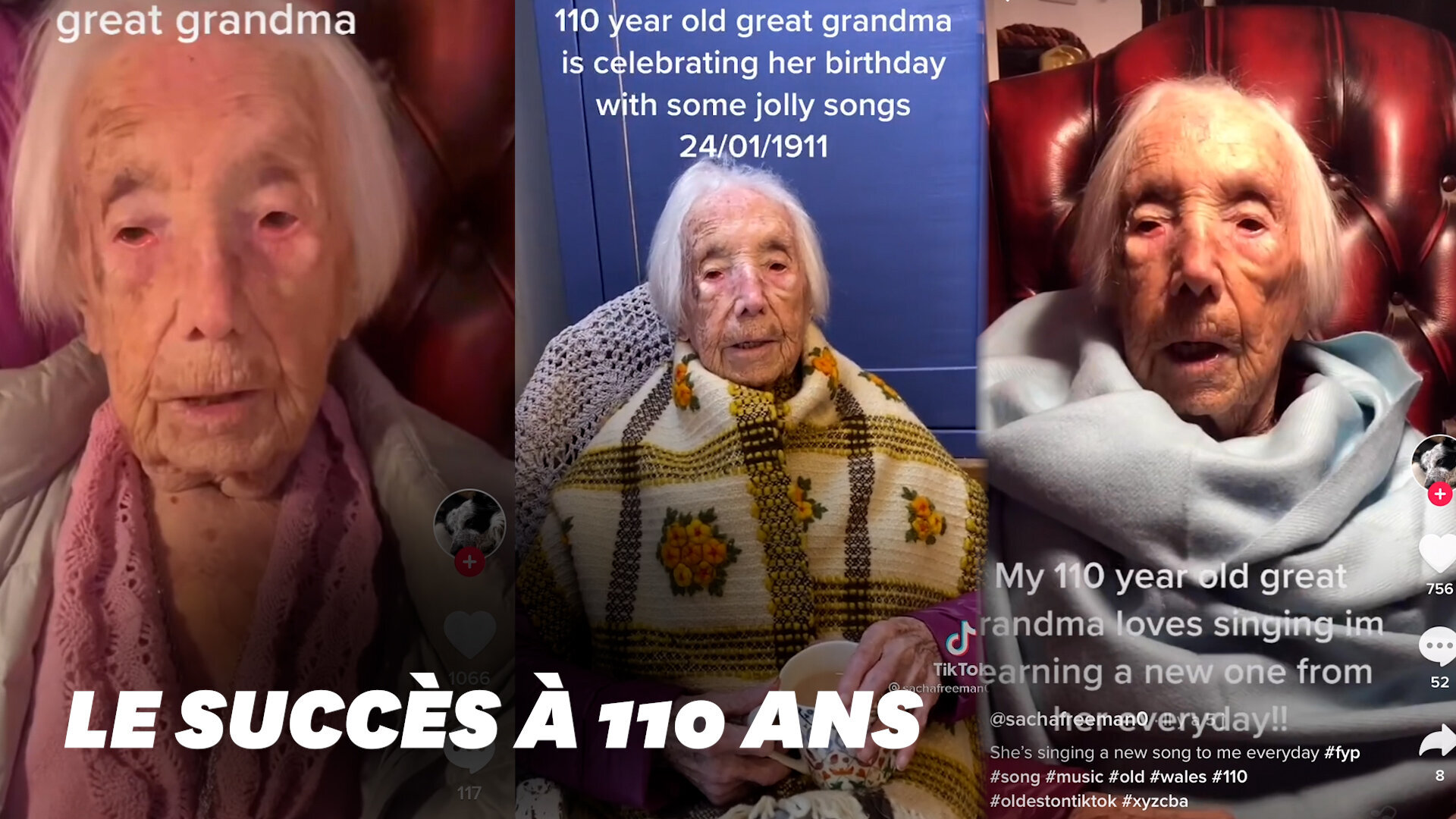 Sur TikTok, Amy Hawkins, 110 ans, réalise enfin son rêve de chanter devant un public