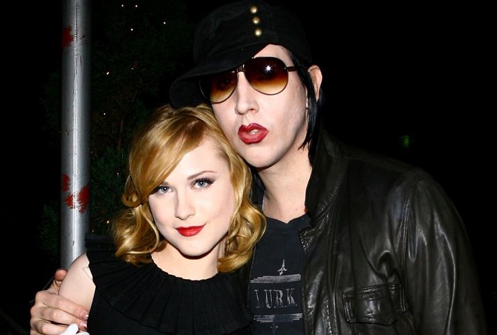 Evan Rachel Wood et Marilyn Manson à New York, en septembre 2007.