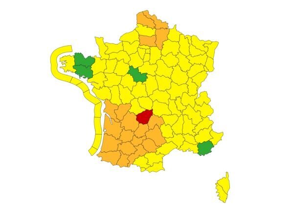 Météo France: la Corrèze placée en vigilance rouge aux crues