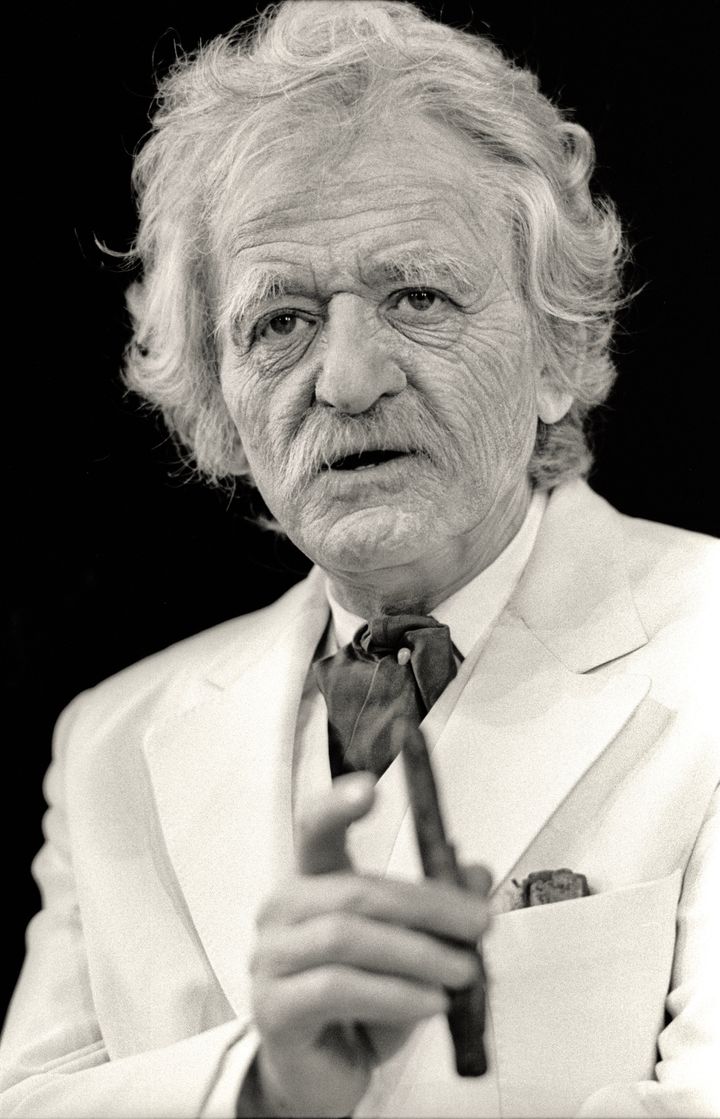 Hal Holbrook as Mark Twain in 1984