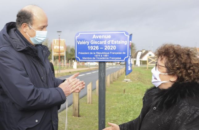 Amiens inaugure la première avenue Valéry Giscard d'Estaing