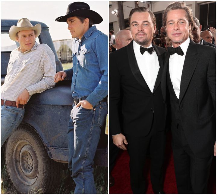 Heath Ledger, Jake Gyllenhaal, Leonardo DiCaprio and Brad Pitt