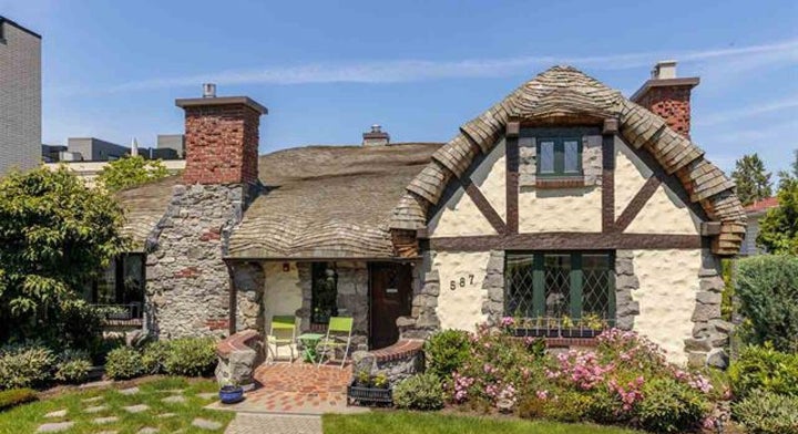 The famous "Hobbit House" is seen on King Edward Ave. in Vancouver.