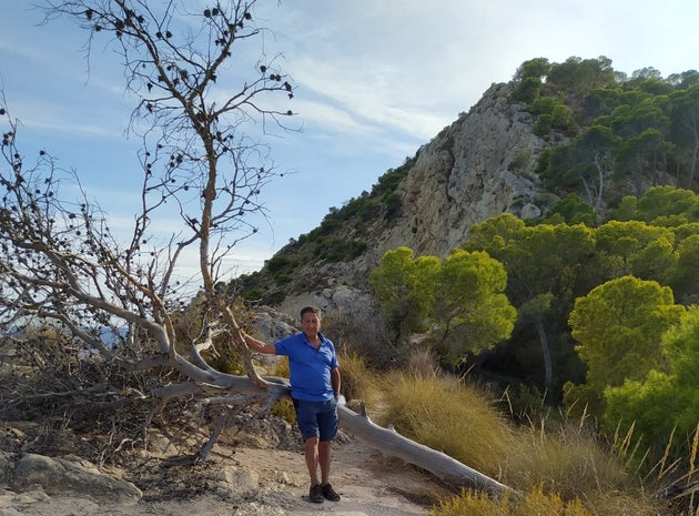 Santos Gonz&aacute;lez en la cala de&nbsp;Villajoyosa, donde siempre veraneaba la