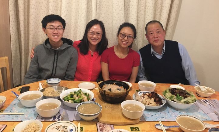 Emily Wong with family during Lunar New Year 2020.