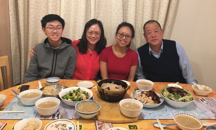 Emily Wong with family during Lunar New Year 2020.