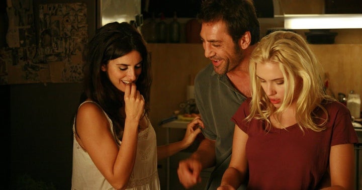 Penélope Cruz, Javier Bardem y Scarlett Johansson en 'Vicky Cristina Barcelona'.