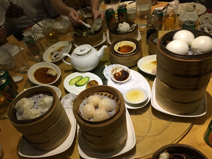 The Wong family's dim sum feast for Lunar New Year.