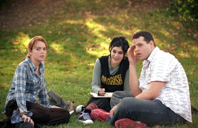 Lindsay Lohan, Lizzy Caplan and Daniel Franzese in Mean Girls