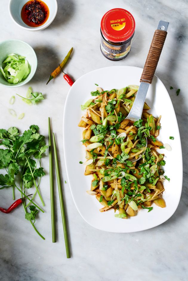 Ken Hom's Stir-fried Cucumbers with Hot Spices