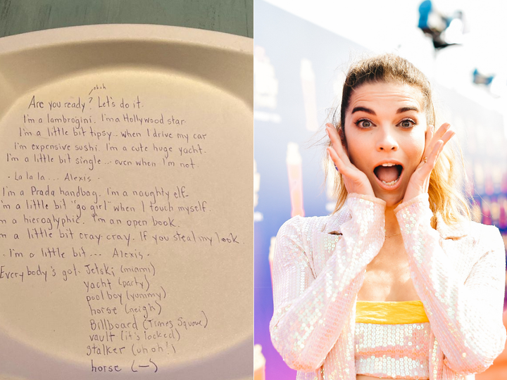 Canadian actress Annie Murphy is auctioneering the paper plate, on which she scribbled the lyrics to her surprise Billboard chart-topping hit, to benefit Eva's Initiatives for Homeless Youth.