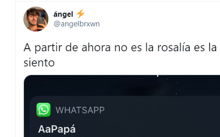 El WhatsApp de su padre se hace viral.