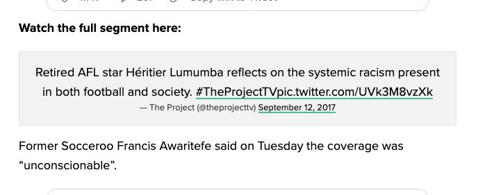 The link to the full-length clip of the 'Project' segment, which was embedded into one of HuffPost's articles, seems to have been removed from the show's official page.