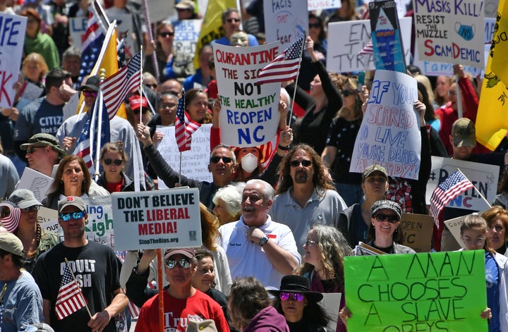 Conservative groups like FreedomWorks helped stoke protests against COVID-19 measures throughout the spring and summer, even as public opinion favored more aggressive responses to the public health crisis.
