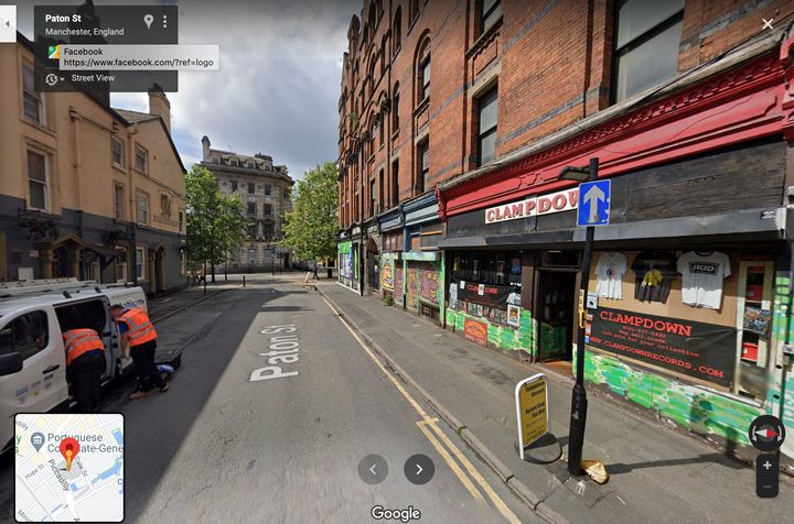 Paton Street in Manchester on Google Street View as it is seen today.