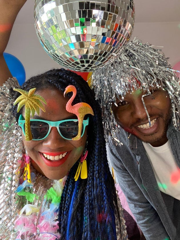 Yvadney Davis and her husband, Emmanuel.