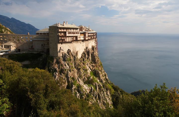 Simonos Petras monastery, Mount Athos, Greece