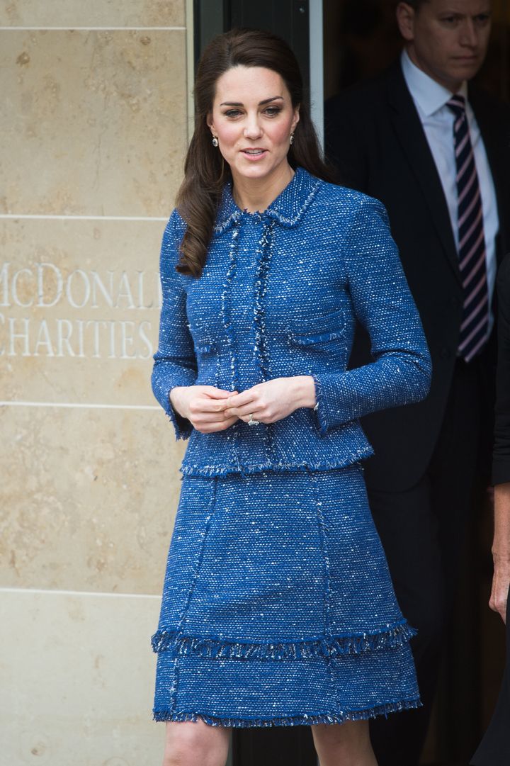 The Duchess of Cambridge visits Ronald McDonald House Evelina London on February 28, 2017. 