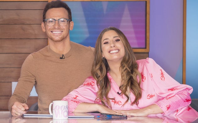 Stacey Solomon with fiancé Joe Swash