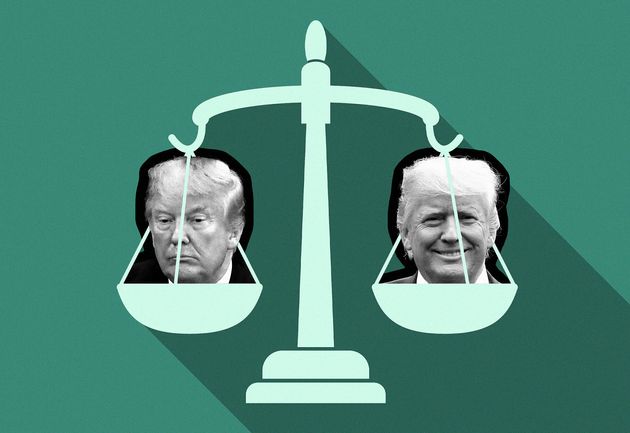 Ce que Donald Trump risque avec son 2e procès en destitution (illustration Maxime Bourdeau/Le HuffPost avec Reuters/Getty)