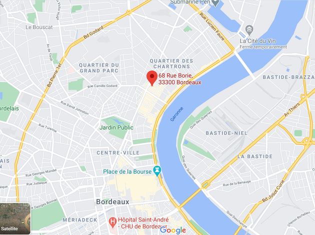 L'explosion a eu lieu rue Borie, dans le quartier des Chartrons, près du centre-ville de Bordeaux. 