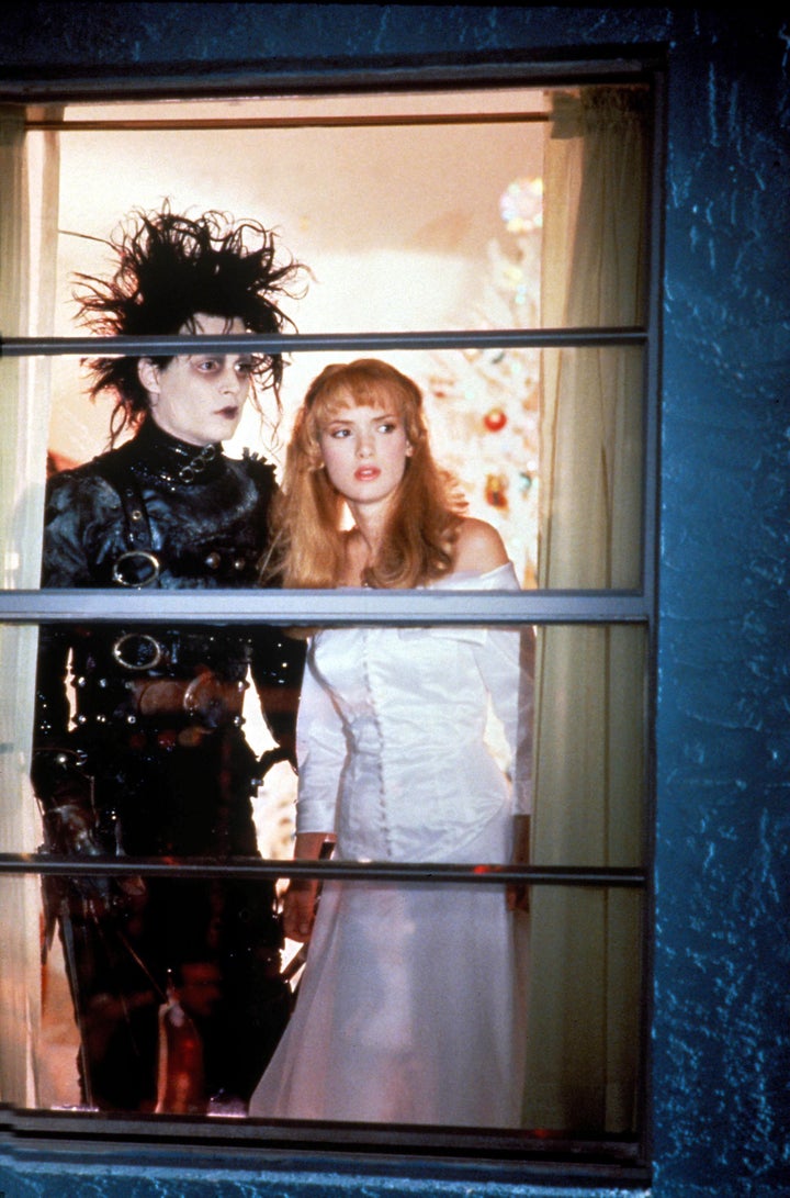 Johnny Depp and Winona Ryder in Edward Scissorhands