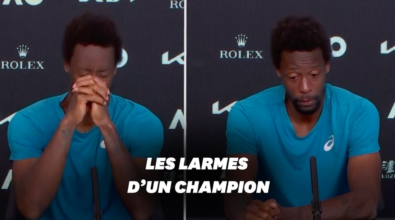 Gaël Monfils perd à l'Open d'Australie et fond en larmes