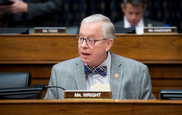 Rep. Ron Wright (R-Texas) at a House Foreign Affairs Committee hearing on March 13, 2019. Wright, who had lung cancer, died this week after being diagnosed with COVID-19 in late January.