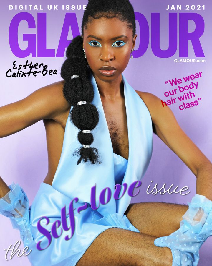 Quebec Body-Hair Activist Esther Calixte-Béa Rocks The Cover Of Glamour UK  | HuffPost Life