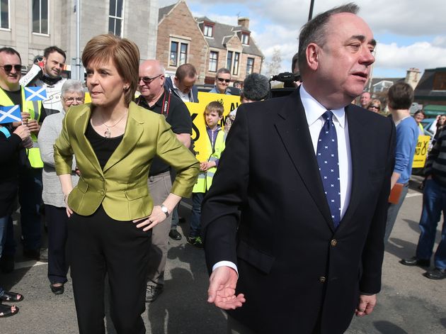 Nicola Sturgeon with Alex Salmond in 2015