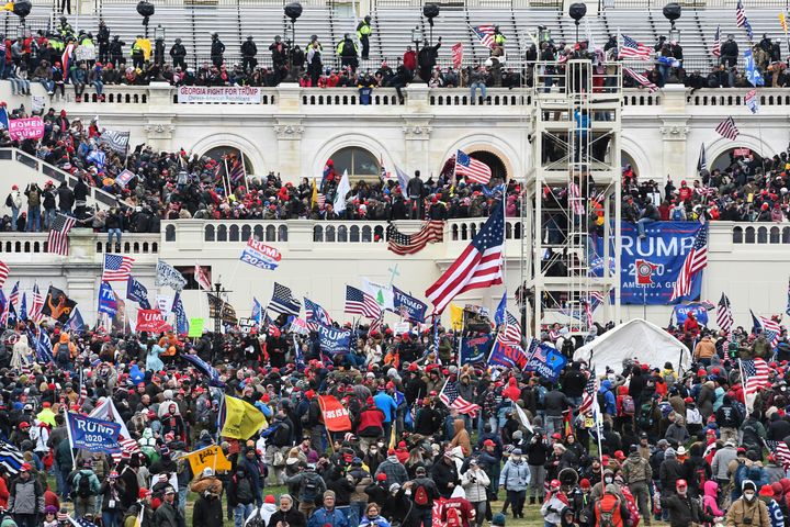 The Capitol building in Washington, D.C. was breached by thousands of protesters during a "Stop The Steal" rally in support o