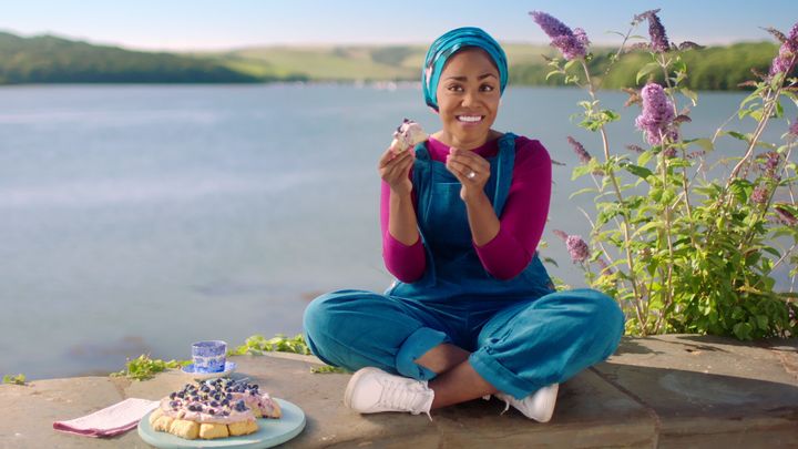 "The Great British Bake Off" champion Nadiya Hussain in her new show, "Nadiya Bakes," which premieres Friday on Netflix.