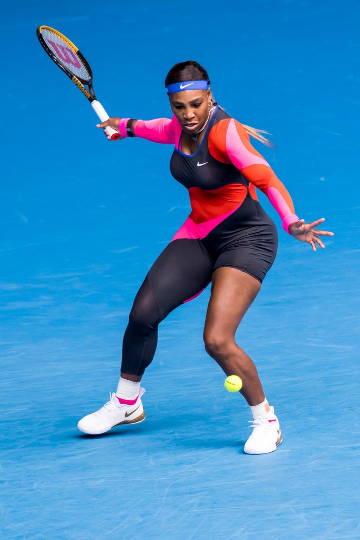 Serena Williams serving Flo-Jo vibes at day one of the Australian Open. 