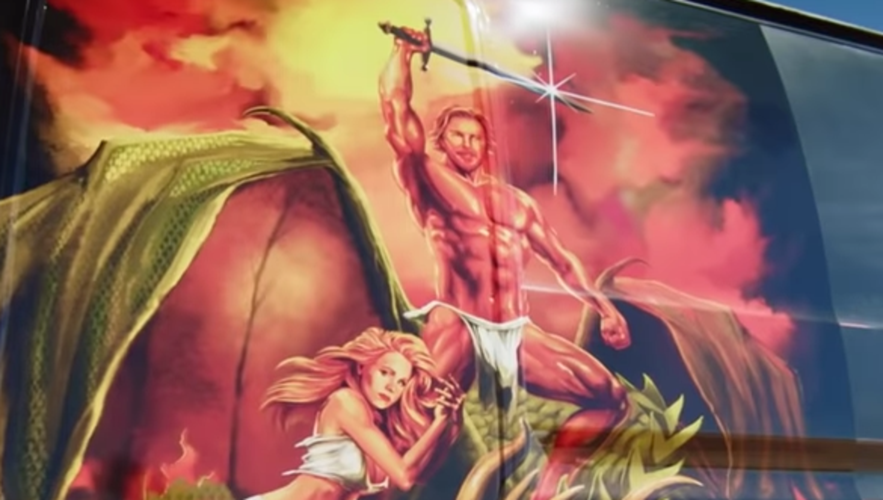 Kristen Bell Wasn T Thrilled Dax Shepard Depicted Her At His Feet In Van Mural Huffpost Kristen Bell Wasn T Thrilled Dax Shepard Depicted Her At His Feet In Van Mural Huffpost